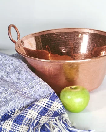 Artesanias Mex Cazo De Cobre Martillado