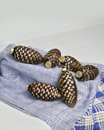 Artesanias Mex Esferas De Vidrio Con forma De Pina De Pino