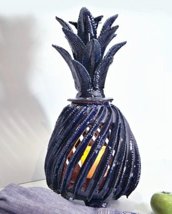 Artesanias Mex Lampara De Ceramica Esmaltada de Figura De Biznaga