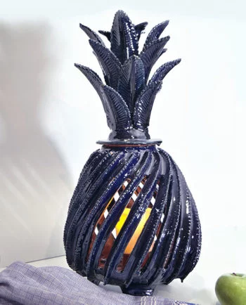 Artesanias Mex Lampara De Ceramica Esmaltada de Figura De Biznaga