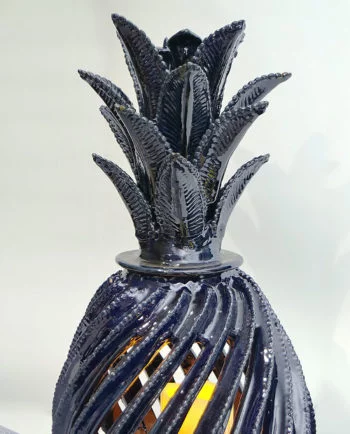 Artesanias Mex Tapa De Lampara De Ceramica Biznaga